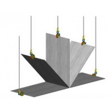 Захват для вертикального подъема, а так же кантования листов металла